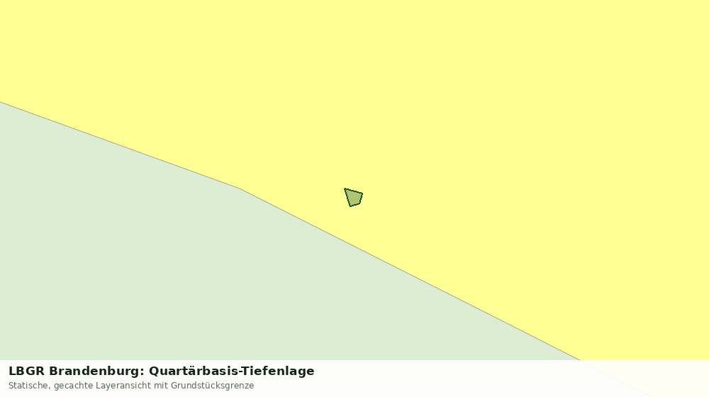 Statische Kartenansicht: LBGR Brandenburg: Quartärbasis-Tiefenlage