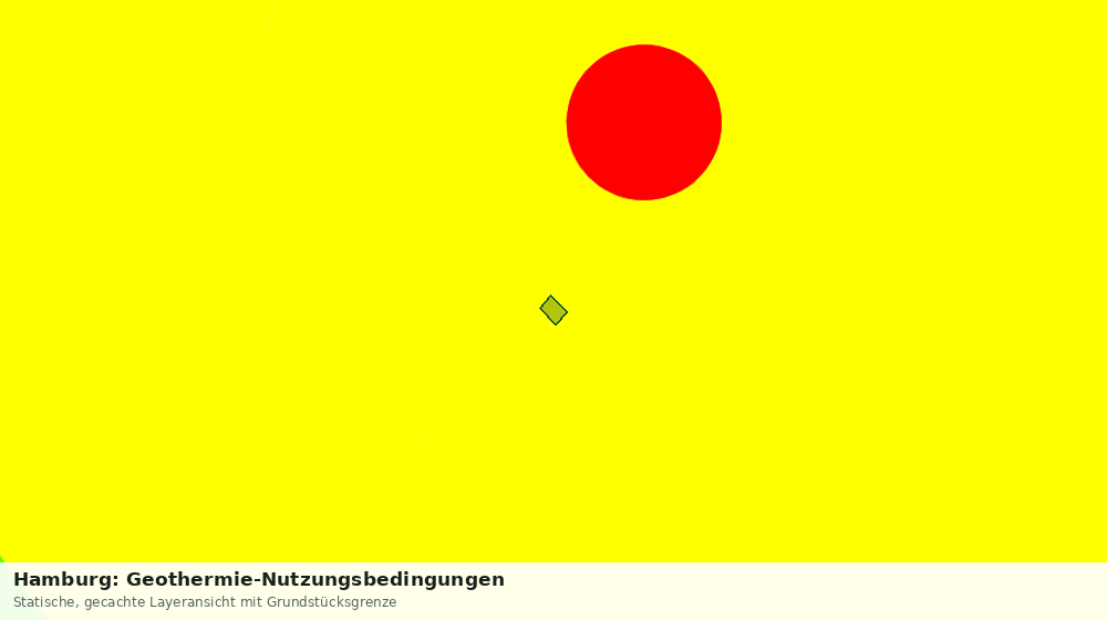 Statische Kartenansicht: Hamburg: Geothermie-Nutzungsbedingungen