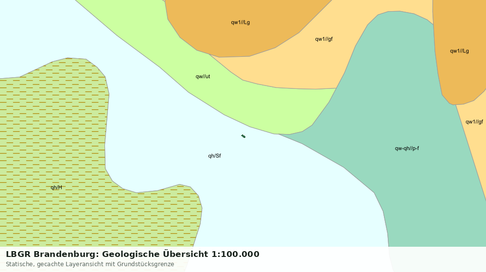 Statische Kartenansicht: LBGR Brandenburg: Geologische Übersicht 1:100.000