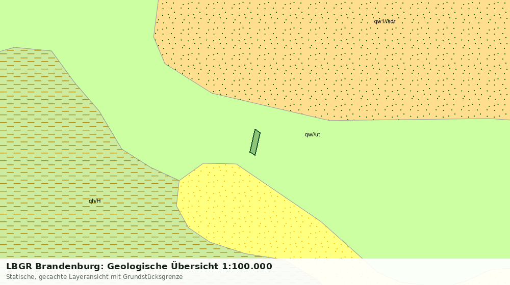 Statische Kartenansicht: LBGR Brandenburg: Geologische Übersicht 1:100.000