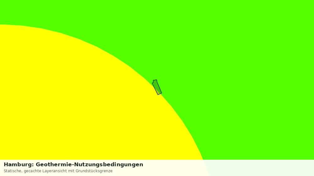 Statische Kartenansicht: Hamburg: Geothermie-Nutzungsbedingungen