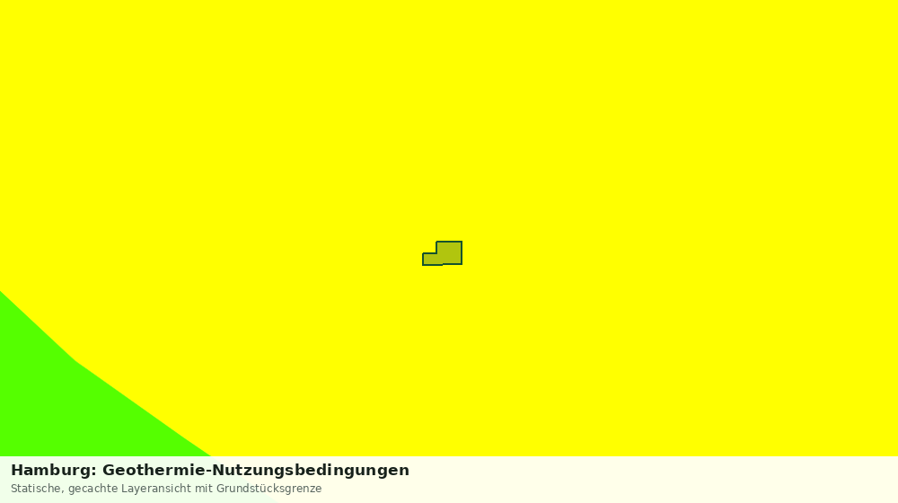 Statische Kartenansicht: Hamburg: Geothermie-Nutzungsbedingungen