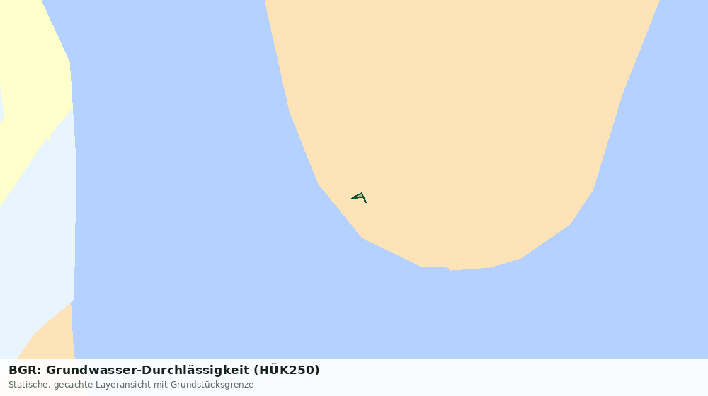 Statische Kartenansicht: BGR: Grundwasser-Durchlässigkeit (HÜK250)