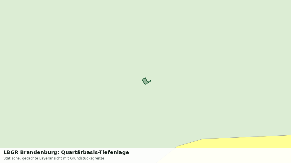 Statische Kartenansicht: LBGR Brandenburg: Quartärbasis-Tiefenlage