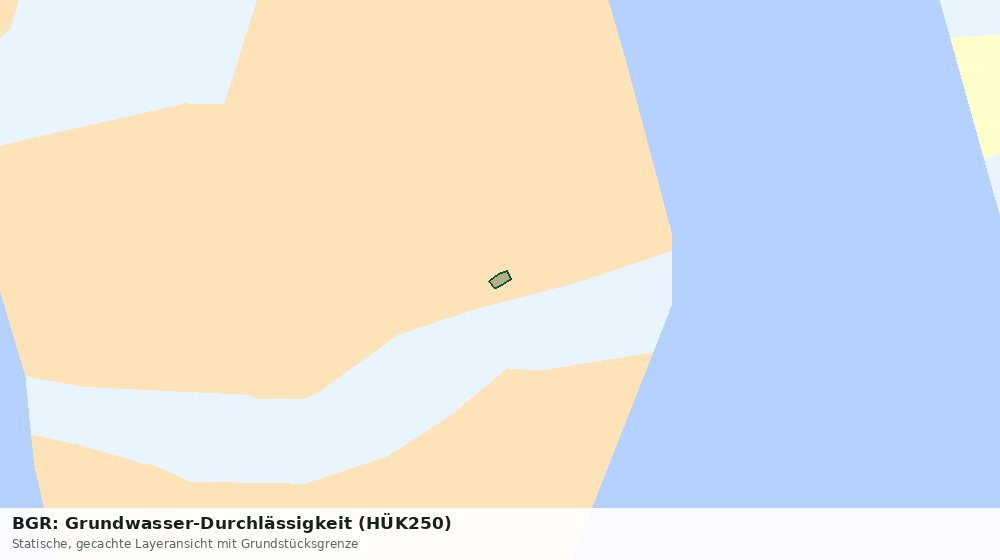 Statische Kartenansicht: BGR: Grundwasser-Durchlässigkeit (HÜK250)