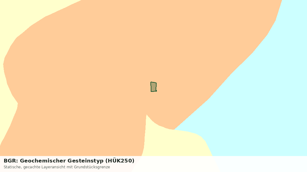 Statische Kartenansicht: BGR: Geochemischer Gesteinstyp (HÜK250)