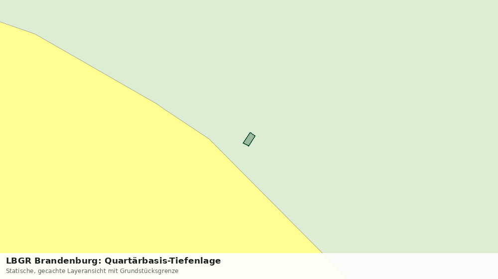 Statische Kartenansicht: LBGR Brandenburg: Quartärbasis-Tiefenlage
