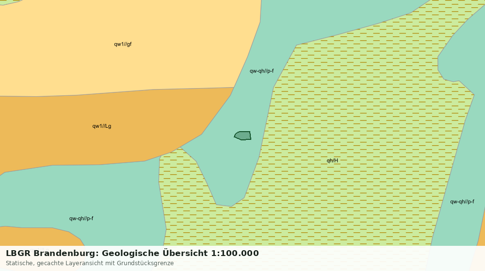 Statische Kartenansicht: LBGR Brandenburg: Geologische Übersicht 1:100.000