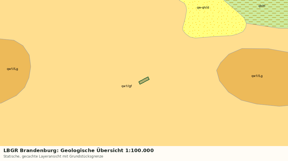 Statische Kartenansicht: LBGR Brandenburg: Geologische Übersicht 1:100.000