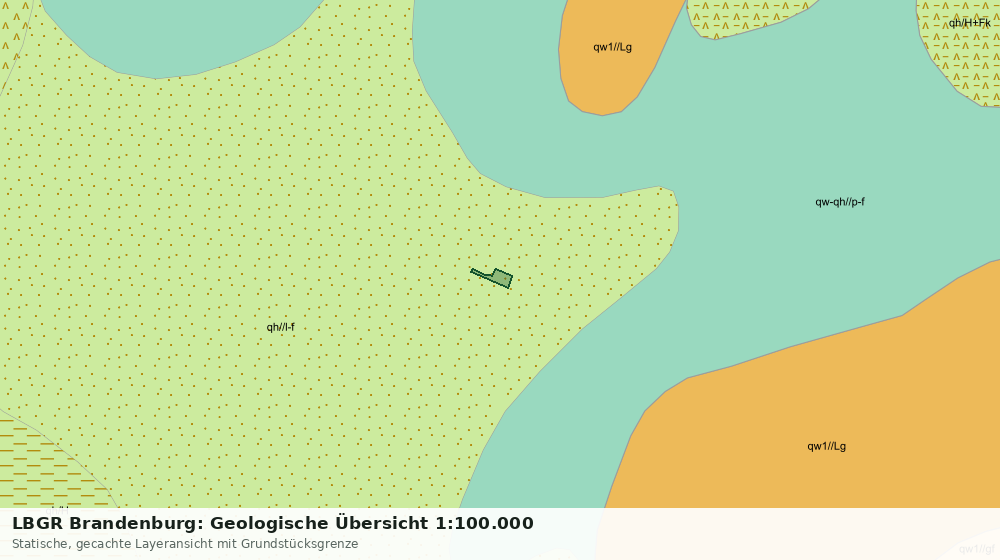 Statische Kartenansicht: LBGR Brandenburg: Geologische Übersicht 1:100.000