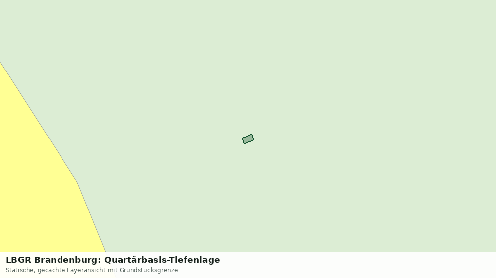 Statische Kartenansicht: LBGR Brandenburg: Quartärbasis-Tiefenlage