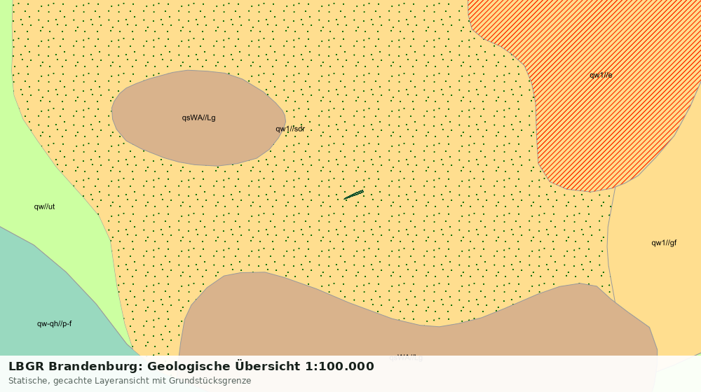 Statische Kartenansicht: LBGR Brandenburg: Geologische Übersicht 1:100.000