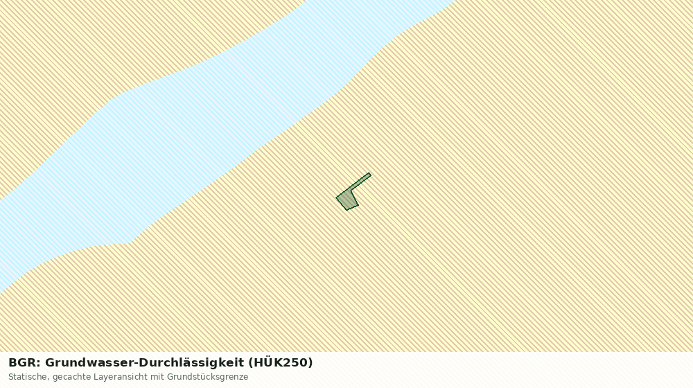 Statische Kartenansicht: BGR: Grundwasser-Durchlässigkeit (HÜK250)