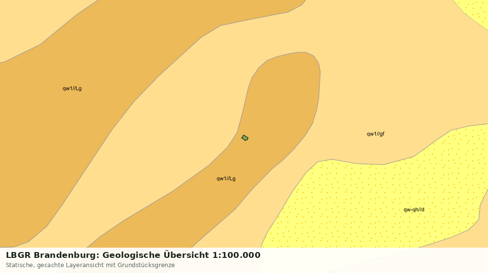 Statische Kartenansicht: LBGR Brandenburg: Geologische Übersicht 1:100.000