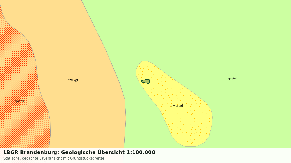 Statische Kartenansicht: LBGR Brandenburg: Geologische Übersicht 1:100.000