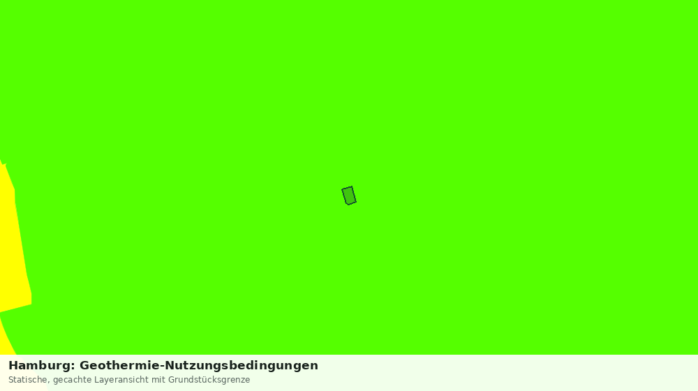 Statische Kartenansicht: Hamburg: Geothermie-Nutzungsbedingungen