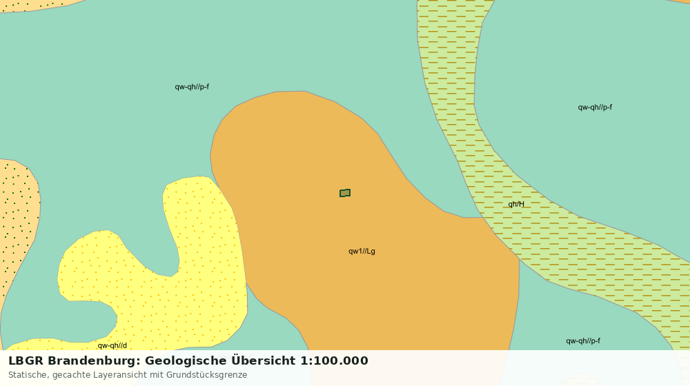 Statische Kartenansicht: LBGR Brandenburg: Geologische Übersicht 1:100.000