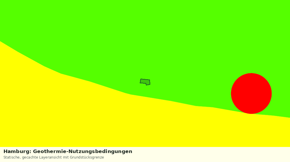 Statische Kartenansicht: Hamburg: Geothermie-Nutzungsbedingungen