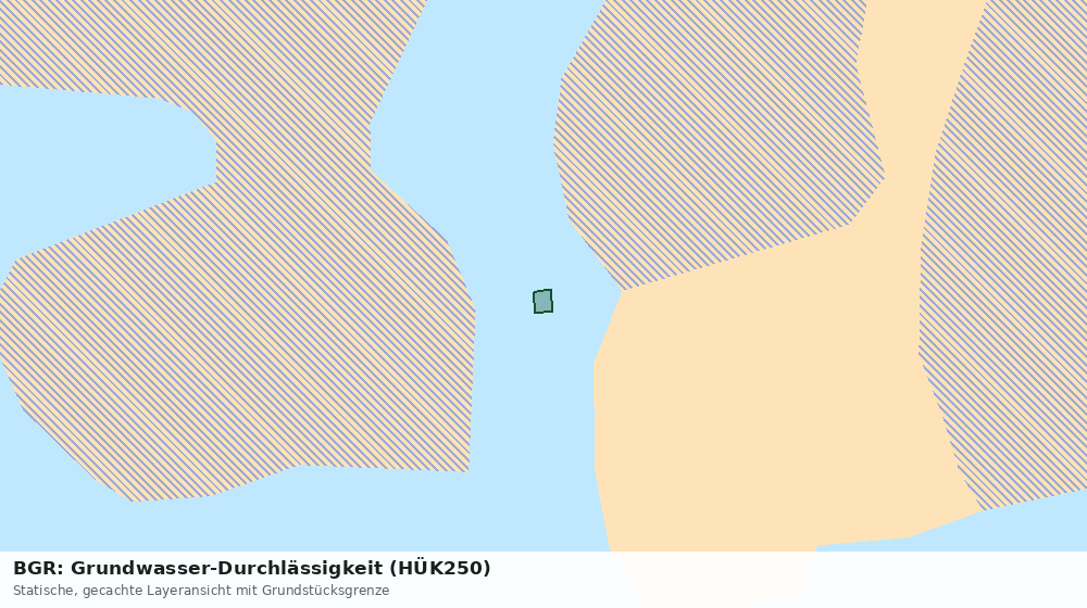 Statische Kartenansicht: BGR: Grundwasser-Durchlässigkeit (HÜK250)
