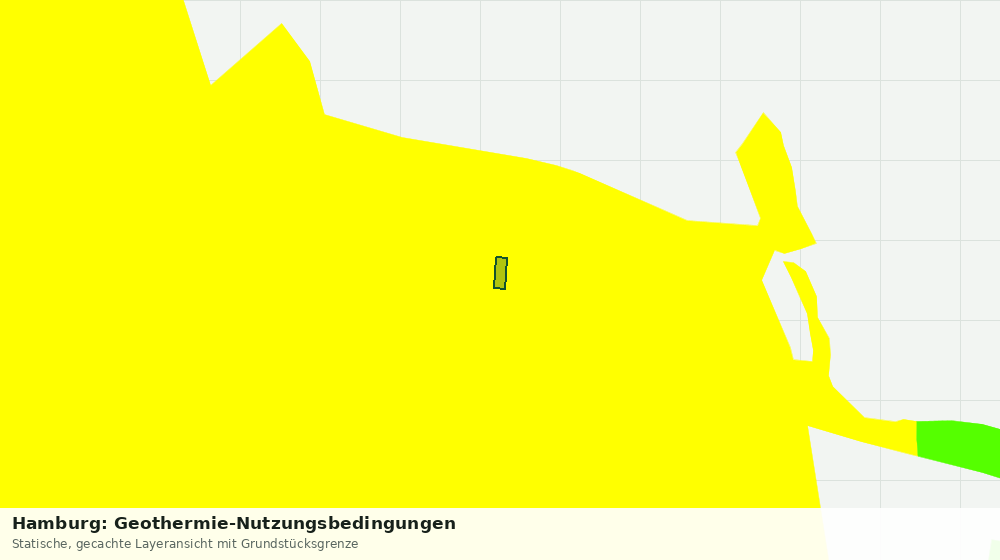 Statische Kartenansicht: Hamburg: Geothermie-Nutzungsbedingungen
