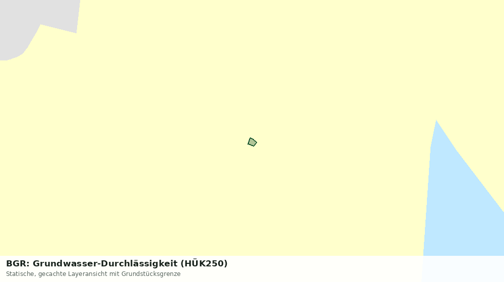 Statische Kartenansicht: BGR: Grundwasser-Durchlässigkeit (HÜK250)