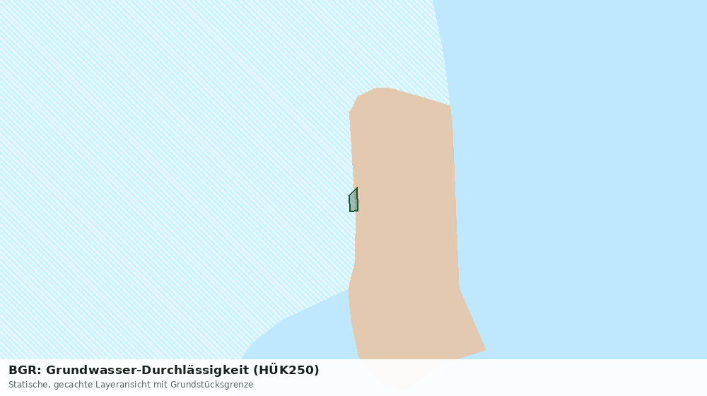 Statische Kartenansicht: BGR: Grundwasser-Durchlässigkeit (HÜK250)