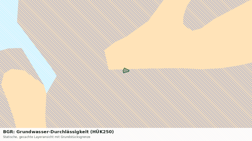 Statische Kartenansicht: BGR: Grundwasser-Durchlässigkeit (HÜK250)