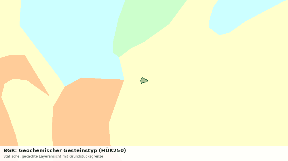 Statische Kartenansicht: BGR: Geochemischer Gesteinstyp (HÜK250)