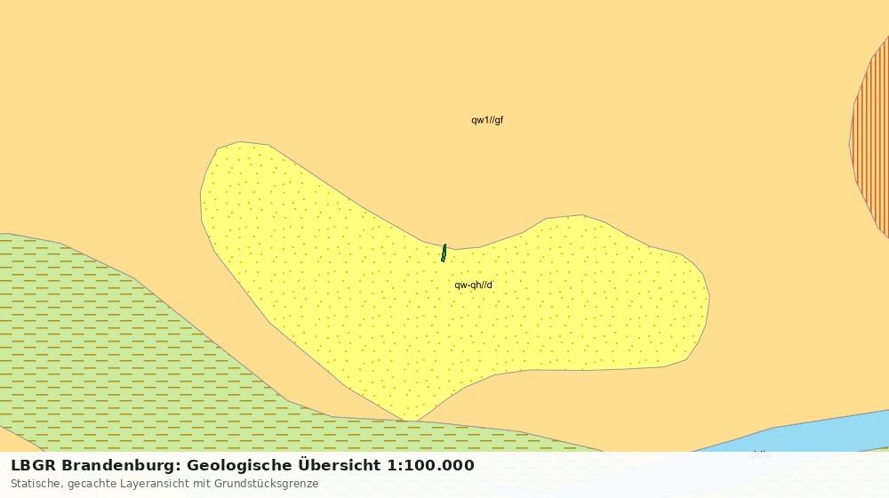 Statische Kartenansicht: LBGR Brandenburg: Geologische Übersicht 1:100.000