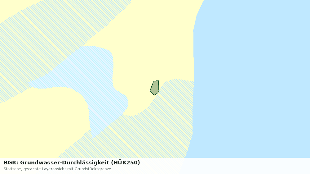 Statische Kartenansicht: BGR: Grundwasser-Durchlässigkeit (HÜK250)