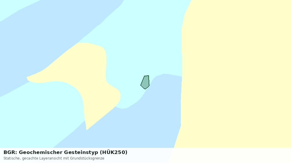 Statische Kartenansicht: BGR: Geochemischer Gesteinstyp (HÜK250)