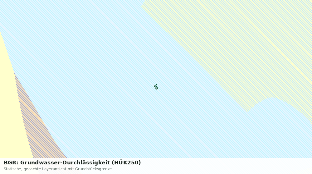 Statische Kartenansicht: BGR: Grundwasser-Durchlässigkeit (HÜK250)