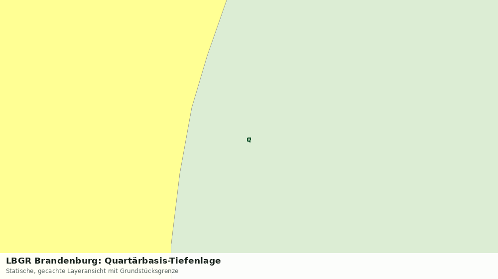 Statische Kartenansicht: LBGR Brandenburg: Quartärbasis-Tiefenlage