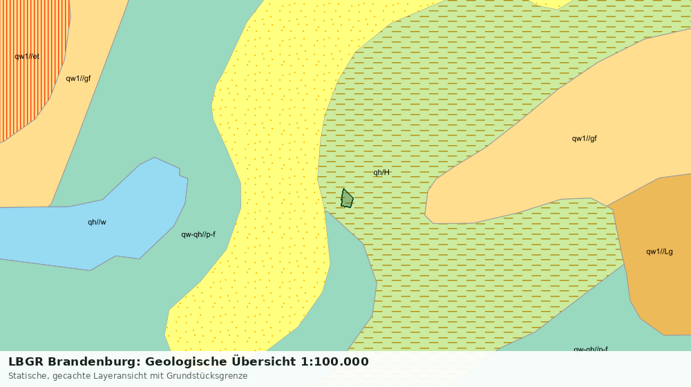 Statische Kartenansicht: LBGR Brandenburg: Geologische Übersicht 1:100.000