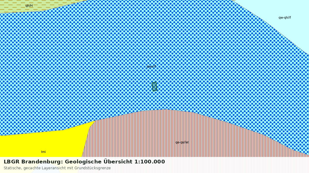 Statische Kartenansicht: LBGR Brandenburg: Geologische Übersicht 1:100.000