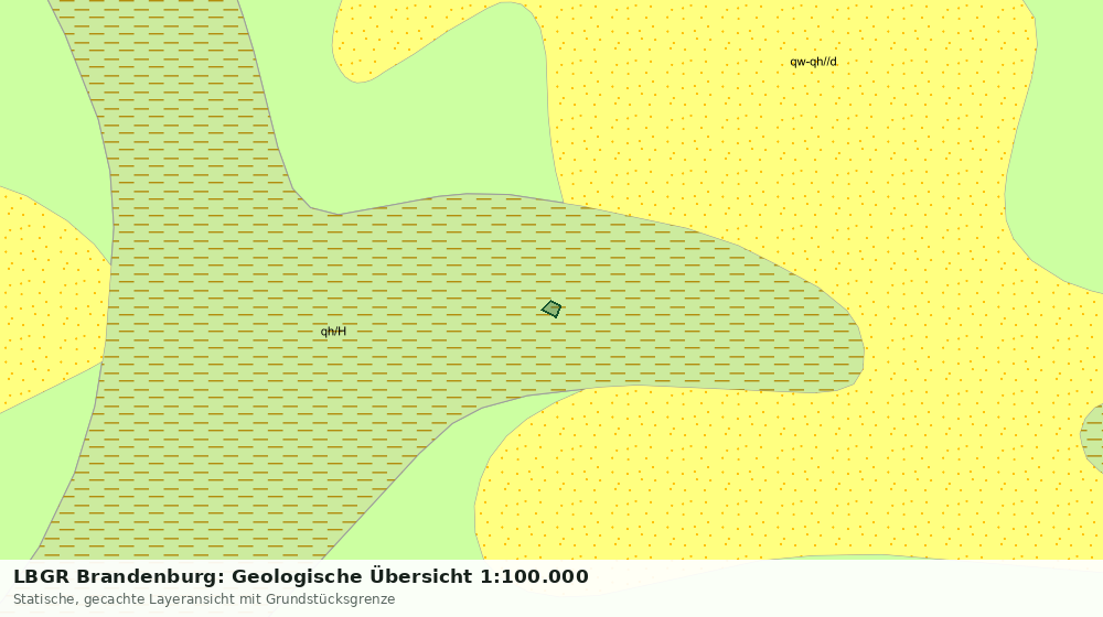 Statische Kartenansicht: LBGR Brandenburg: Geologische Übersicht 1:100.000