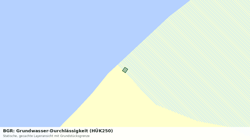 Statische Kartenansicht: BGR: Grundwasser-Durchlässigkeit (HÜK250)