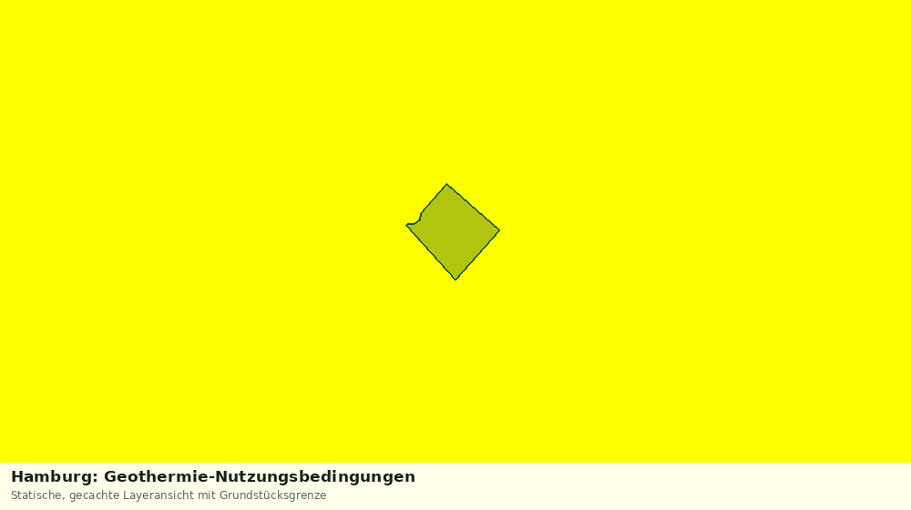 Statische Kartenansicht: Hamburg: Geothermie-Nutzungsbedingungen