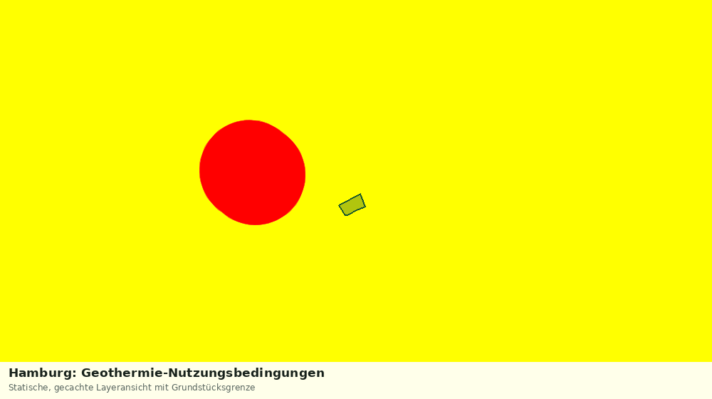 Statische Kartenansicht: Hamburg: Geothermie-Nutzungsbedingungen