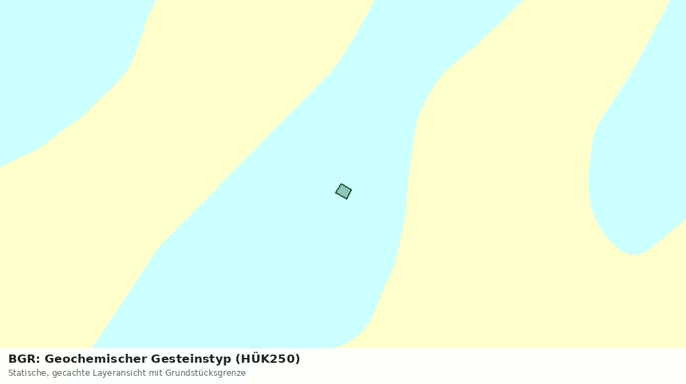 Statische Kartenansicht: BGR: Geochemischer Gesteinstyp (HÜK250)