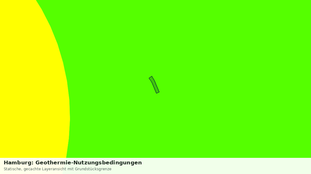 Statische Kartenansicht: Hamburg: Geothermie-Nutzungsbedingungen