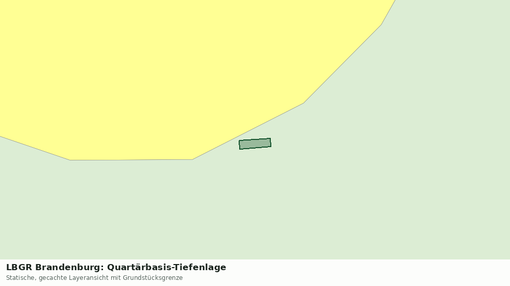 Statische Kartenansicht: LBGR Brandenburg: Quartärbasis-Tiefenlage