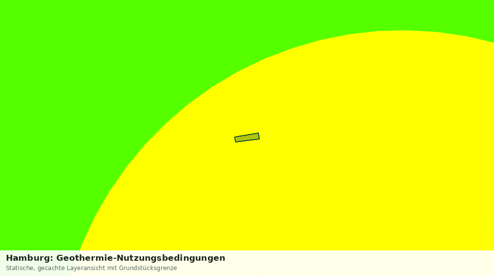 Statische Kartenansicht: Hamburg: Geothermie-Nutzungsbedingungen