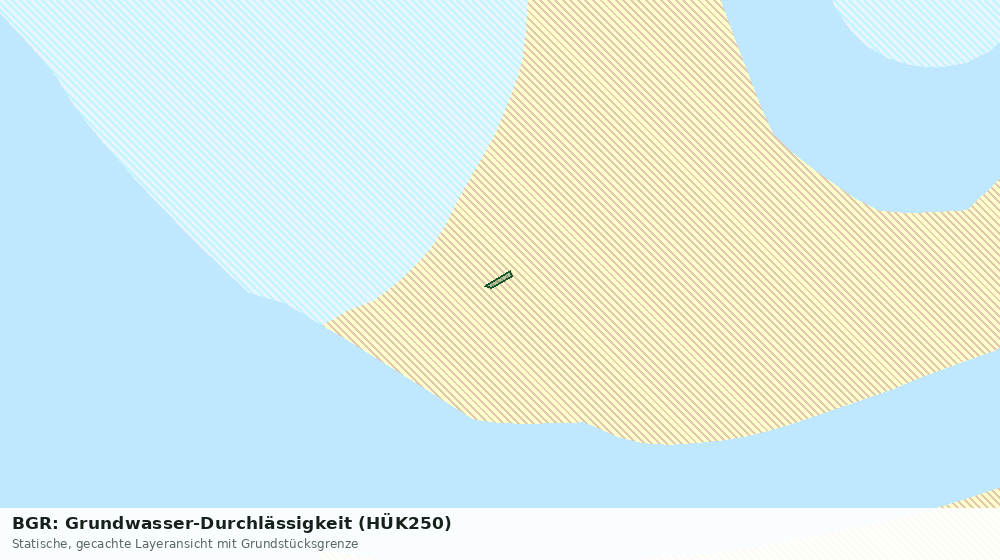 Statische Kartenansicht: BGR: Grundwasser-Durchlässigkeit (HÜK250)
