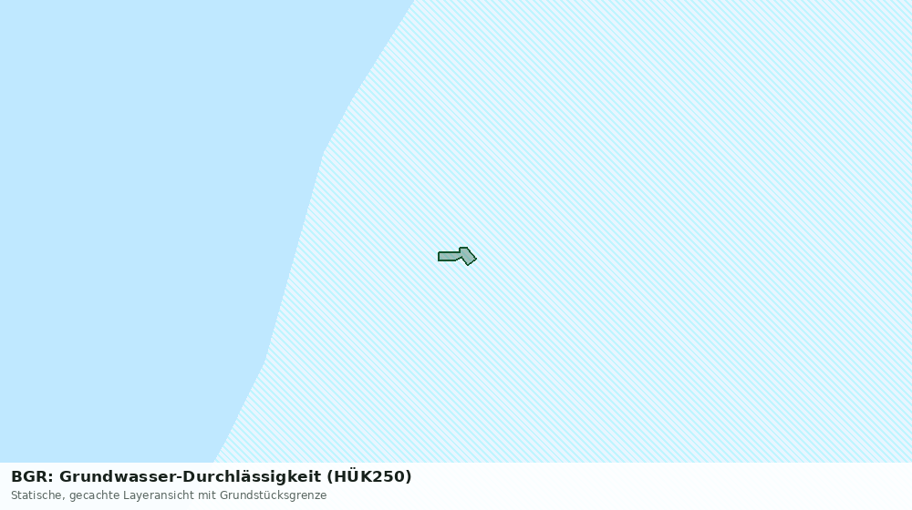 Statische Kartenansicht: BGR: Grundwasser-Durchlässigkeit (HÜK250)