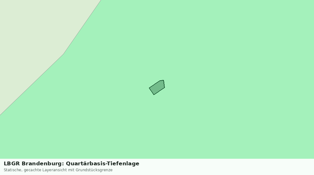Statische Kartenansicht: LBGR Brandenburg: Quartärbasis-Tiefenlage