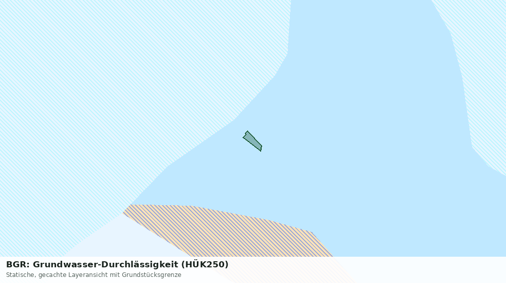 Statische Kartenansicht: BGR: Grundwasser-Durchlässigkeit (HÜK250)