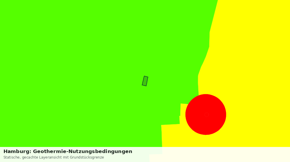 Statische Kartenansicht: Hamburg: Geothermie-Nutzungsbedingungen