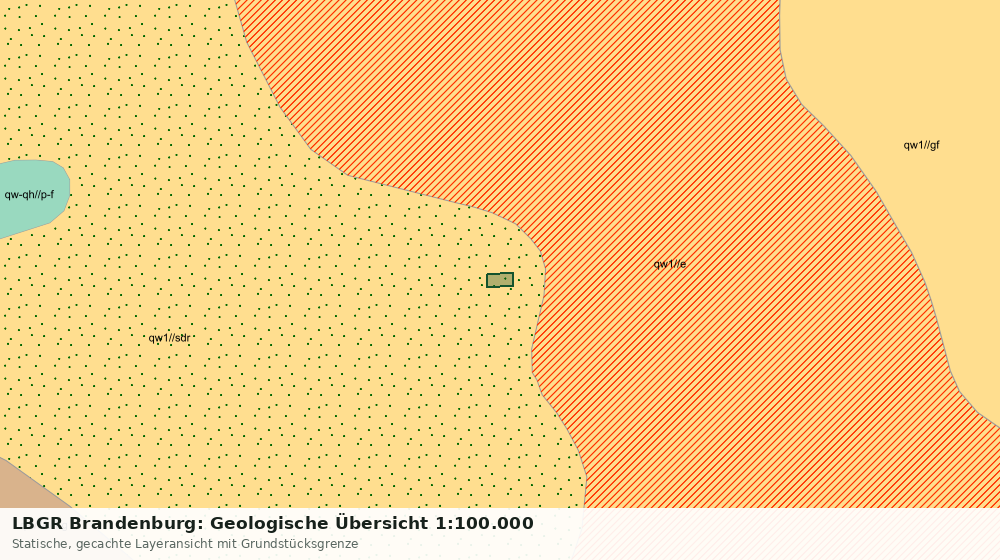 Statische Kartenansicht: LBGR Brandenburg: Geologische Übersicht 1:100.000
