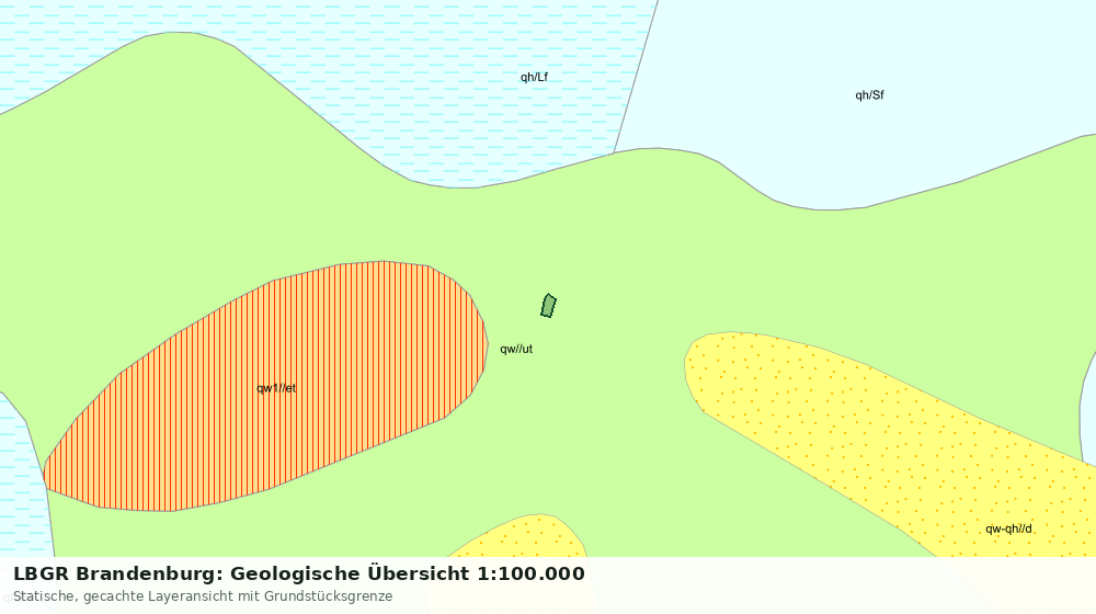 Statische Kartenansicht: LBGR Brandenburg: Geologische Übersicht 1:100.000